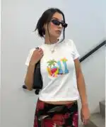 11 Year Old Beach Ball Birthday Tee – Fun Summer Crop Top