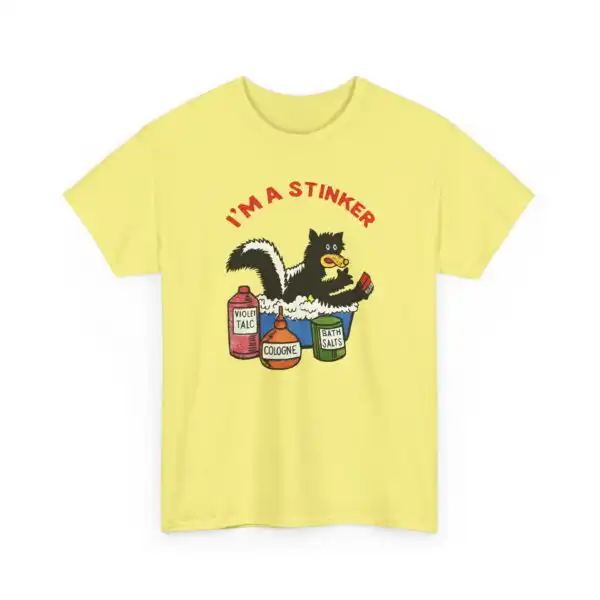 1960s Skunk in Bath T-Shirt – Funny Vintage Graphic Tee