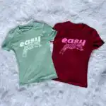 3D Puff Baby Tee – Cute Y2K Style Fitted T-Shirt for Women