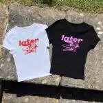 3D Puff Baby Y2K Tee – Cute Fitted T-Shirt for Women