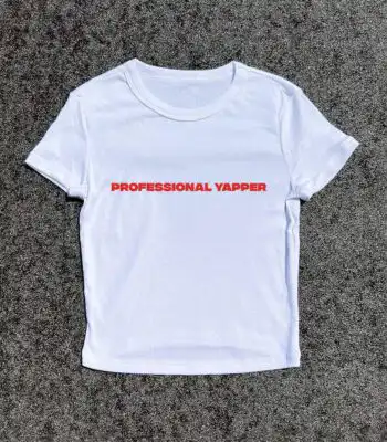 3D Puff Hand-Printed Y2K Women's Baby Tee – Stylish Casual Top