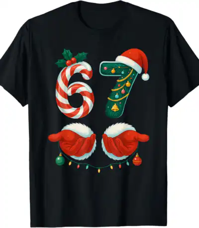 67 Christmas Meme Pajamas Tee – Fun Gingerbread Design Shirt
