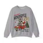 90s Vintage Christmas Sweatshirt – Retro Santa Crewneck Pullover