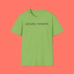 Actually Romantic Taylor Swift Shirt – Minimalist Pastel Tee