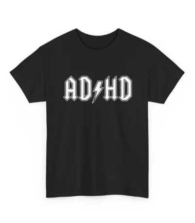 ADHD ACDC Parody Tee – Funny Graphic Shirt for Music Lovers