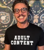 Adult Content Shirt – Minimalist Graphic Tee for Trendsetters