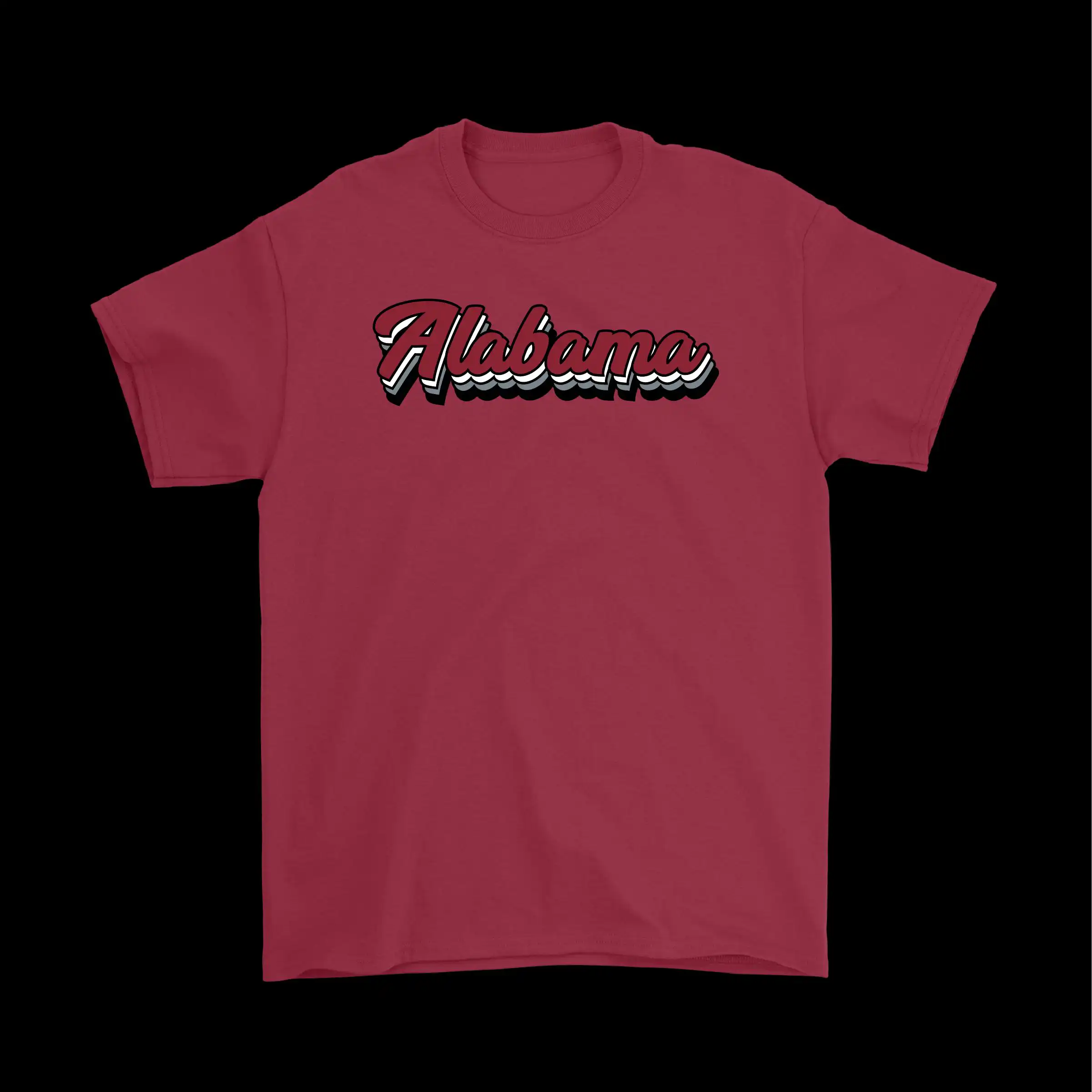 Alabama Football Retro Script T-Shirt – Soft Cotton Team Tee Alabama Football Retro Script T-Shirt – Soft Cotton Team Tee