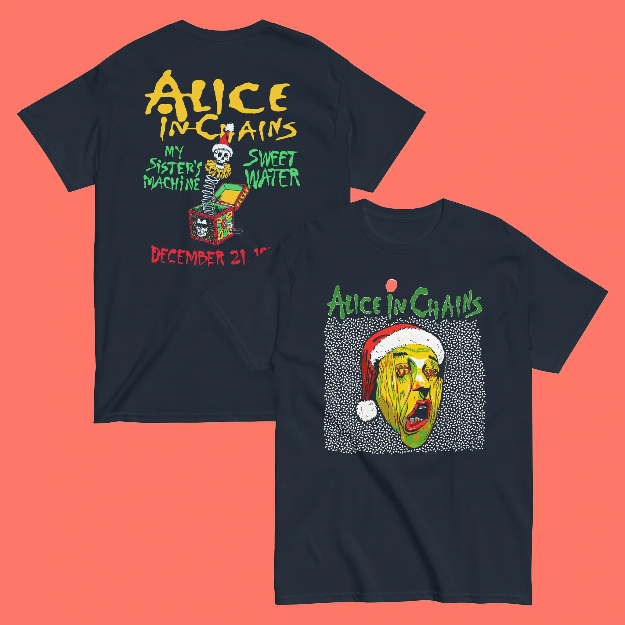Alice in Chains Christmas 1991 Shirt – Rare Grunge Art Tee Alice in Chains Christmas 1991 Shirt – Rare Grunge Art Tee