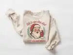 Anti-Trump Santa Claus Sweatshirt – Fun Holiday Protest Tee