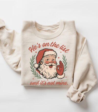 Anti-Trump Santa Claus Sweatshirt – Fun Holiday Protest Tee