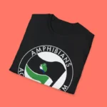 Antifa Amphibians Against Fascism Shirt – Funny Protest Art Tee