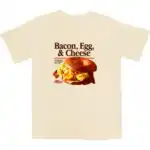 Bacon Egg and Cheese T Shirt – Soft Cotton Breakfast Tee