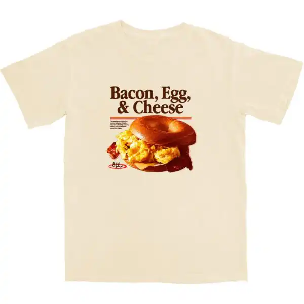 Bacon Egg and Cheese T Shirt – Soft Cotton Breakfast Tee
