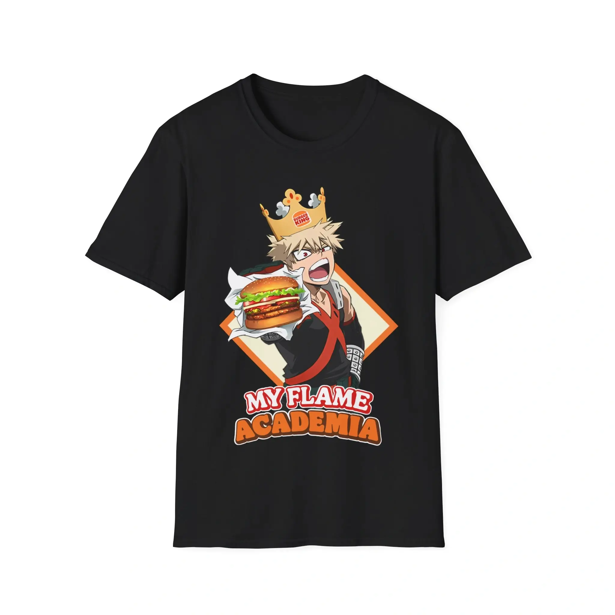 Bakugo Burger King Shirt – Fiery Anime Graphic Tee for Fans Bakugo Burger King Shirt – Fiery Anime Graphic Tee for Fans