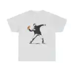Banksy Inspired Sandwich Thrower Tee – Bold Street Art Shirt