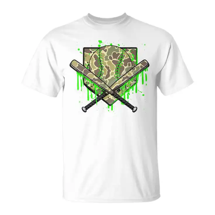 Baseball Drip Camo T-Shirt – Cool Game Day Tee for Boys Baseball Drip Camo T-Shirt – Cool Game Day Tee for Boys