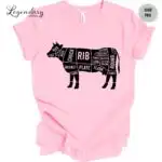 Beef Cuts Butcher Shirt – Support Cattle Farmers Graphic Tee