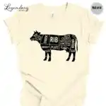 Beef Cuts Butcher Shirt – Support Cattle Farmers Graphic Tee