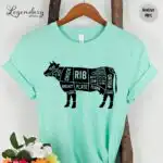 Beef Cuts Butcher Shirt – Support Cattle Farmers Graphic Tee
