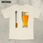 Beer and Cigarette Funny Shirt – Humorous Unisex Party Tee