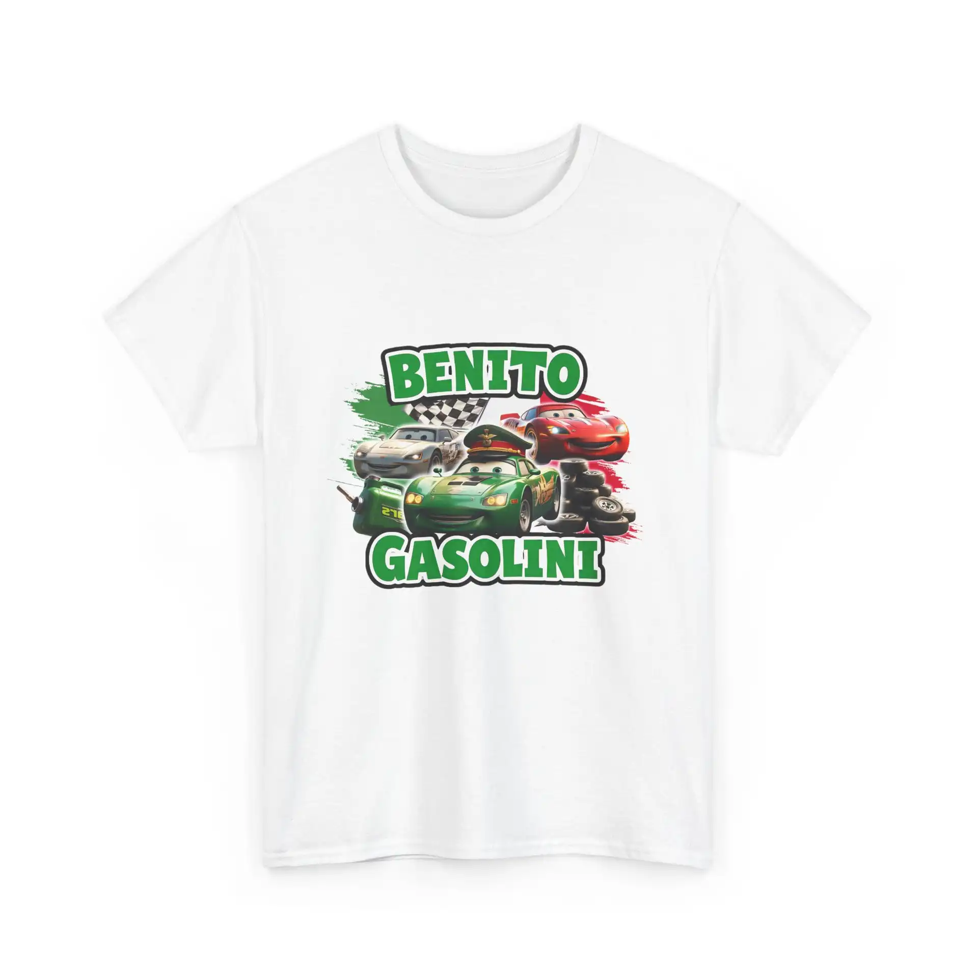 Benito Gasolini Unisex Heavy Cotton Tee - Classic Casual Shirt Benito Gasolini Unisex Heavy Cotton Tee - Classic Casual Shirt