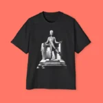 Beyoncé Washington DC Shirt – Statue Art Tee in Black Cotton
