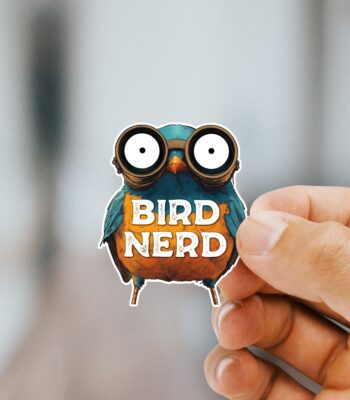 Bird Nerd Sticker – Charming Decal for Birdwatchers & Nature Lovers