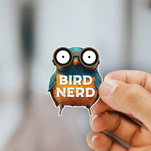 Bird Nerd Sticker – Charming Decal for Birdwatchers & Nature Lovers