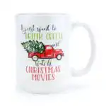 Blue Ribbon Christmas Mug – Funny Gift for Movie Lovers 15 oz