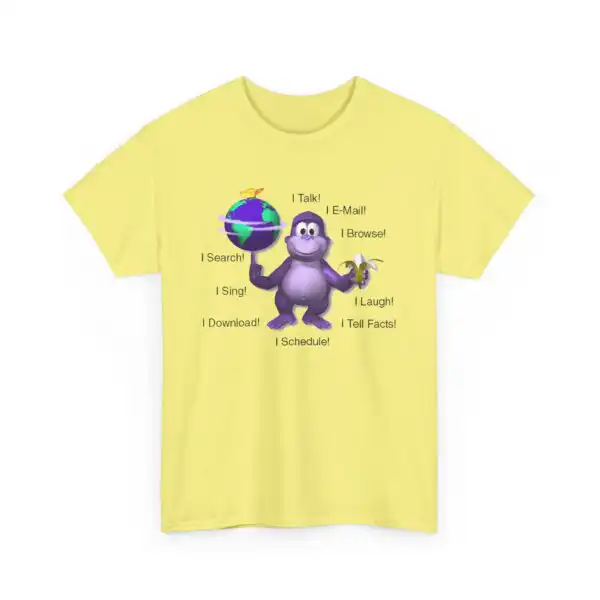 Bonzibuddy Virtual Assistant Tee – Retro Y2K Graphic Shirt