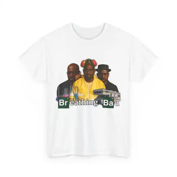 Breathing Bad Cotton Tee – Classic Fit Graphic Shirt for Everyday