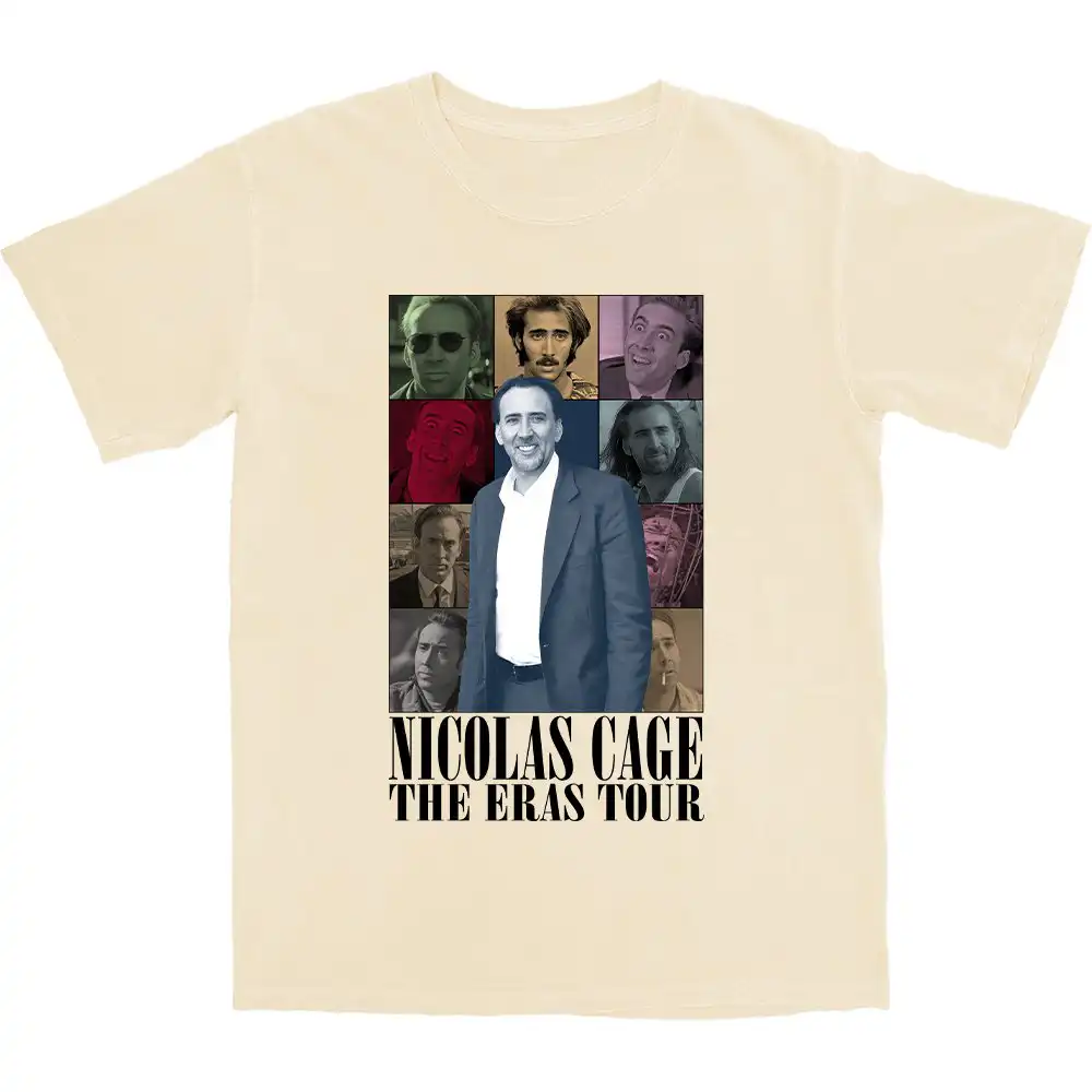 Cage Eras T Shirt – Soft Cotton Tee with Worn-In Feel Cage Eras T Shirt – Soft Cotton Tee with Worn-In Feel
