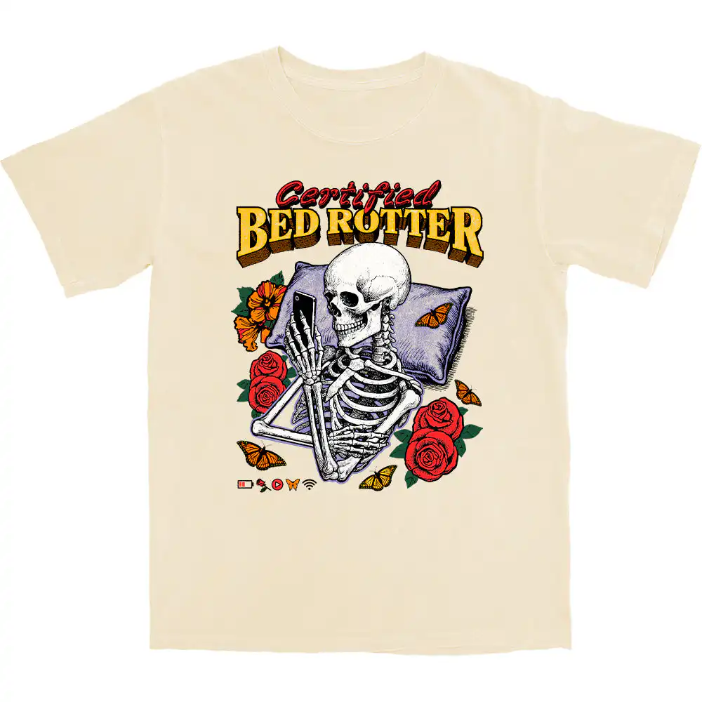 Certified Bed Rotter T Shirt – Soft Cotton Graphic Tee Certified Bed Rotter T Shirt – Soft Cotton Graphic Tee