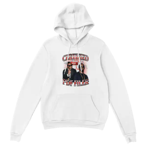Certified PDF Filer Hoodie – Cozy Double-Lined Blend Sweatshirt