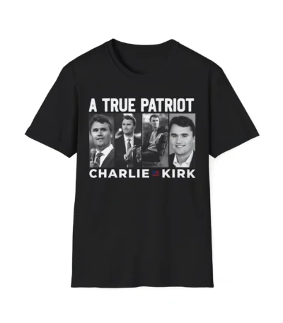 Charlie Kirk Tribute Shirt – Minimalist Black Tee for Patriots