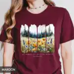 Christian Floral Shirt - His Mercies Are New Every Morning Tee