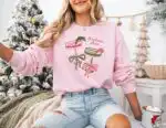 Christmas Cocktail Sweatshirt – Festive Holiday Party Top