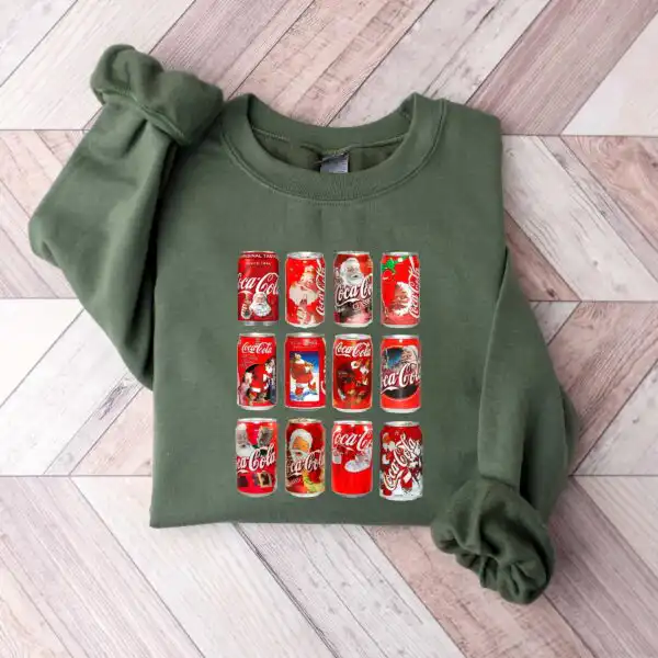 Christmas Cola Sweatshirt – Trendy Gift for Coke Lovers