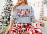 Christmas Tree Cake Sweatshirt – Festive Holiday Crewneck for Women