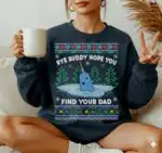 Christmas Whale Ugly Holiday Sweatshirt – Funny Dad Gift Apparel