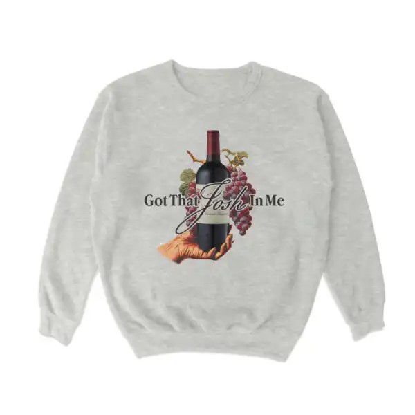 Classy Wine in Me Sweatshirt – Soft Cozy Crewneck for Wine Lovers