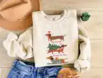 Dachshund Through the Snow Sweatshirt – Funny Holiday Pullover