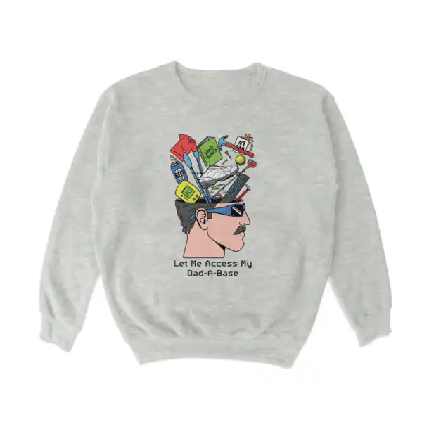 Dad A Base Crewneck Sweatshirt – Soft Cotton Blend Pullover