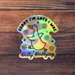 Dilly Dallying Goose Sticker – Cute Waterproof Funny Goose Design