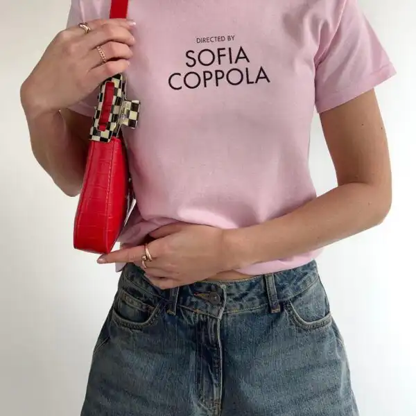 Directed By Sofia Coppola Baby Tee – Minimalist Film Lover Shirt