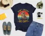 Don't Worry Be Capy Shirt – Funny Capybara Vibes Tee