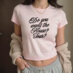 Double Sided House Tour Baby Tee – Aesthetic Oversized Fandom Shirt