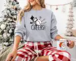 Drunk Snowman Drinking Wine Sweatshirt – Fun Holiday Hoodie