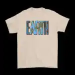Earth Art T-Shirt – Creative Planet Typography Cotton Tee