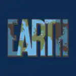 Earth Art T-Shirt – Creative Planet Typography Cotton Tee